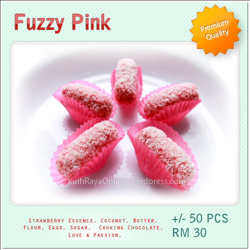 Kuih Raya - Fuzzy Pink